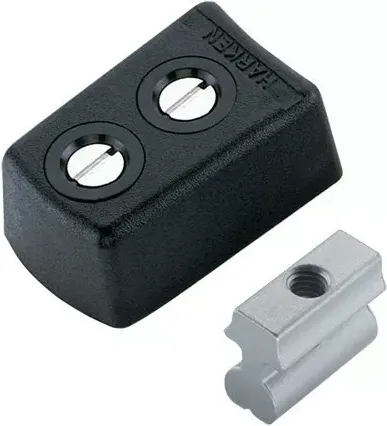 27mm Track Endstop Kit — Round Mast Groove, Fixed
